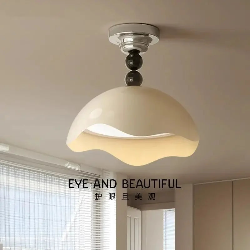 plafonnier nordique créatif à led avec télécommande et luminosité réglable - vue 6 sur 6