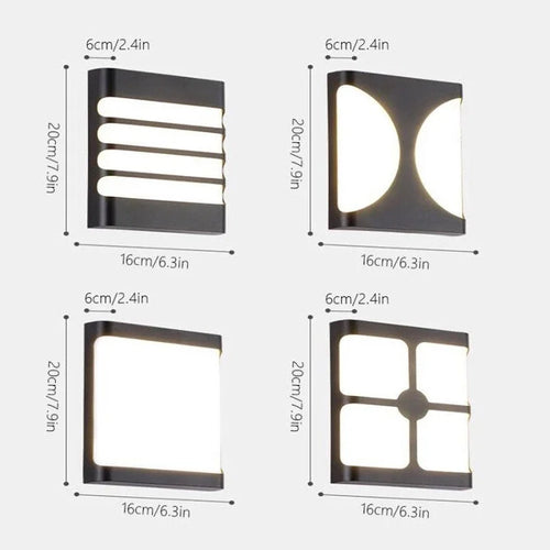 applique murale led extérieure étanche pour jardin balcon - vue 6 sur 10