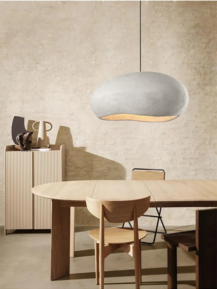 lustre nordique wabi sabi style rétro pour décoration maison - vue 5 sur 7