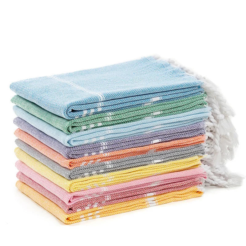 Serviette de plage extra large sans sable coton - vue 5 sur 7