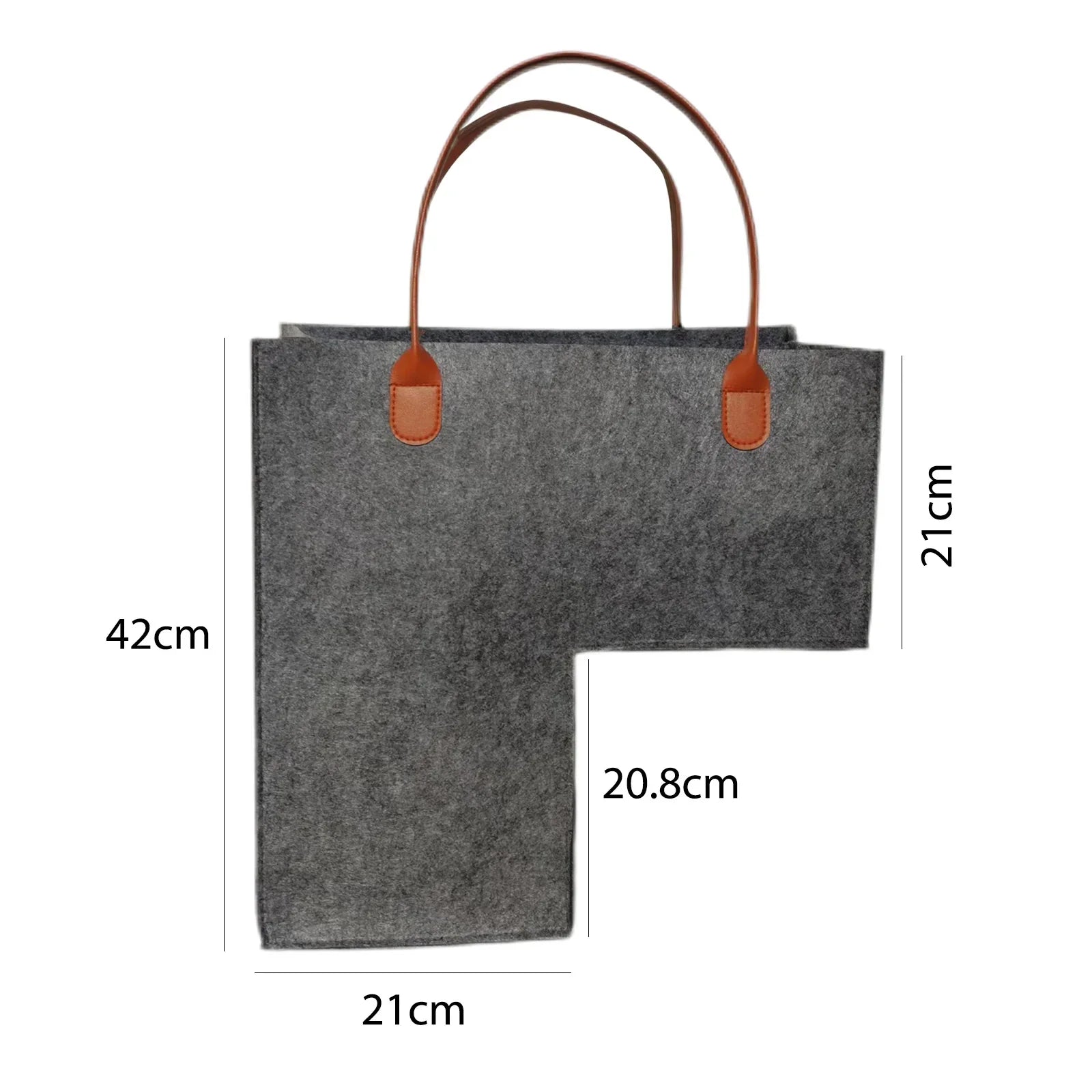 panier en feutre pliable pour rangement bois et vêtements - vue 12 sur 11