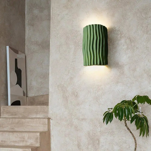 applique murale nordique en résine à motif ondulé décorative à double tête - vue 5 sur 9