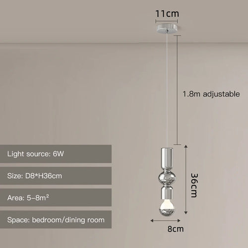 suspension nordique led moderne pour décoration intérieure élégante - vue 13 sur 12