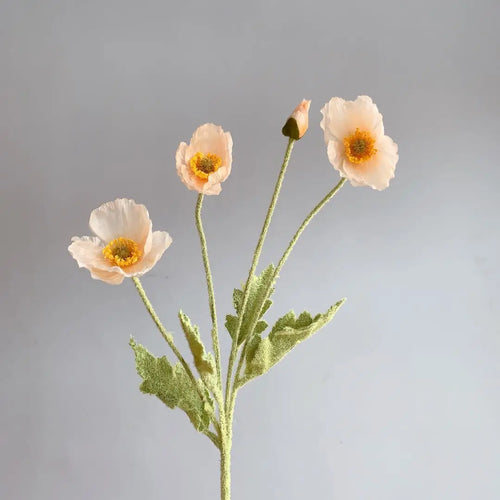 fausses fleurs de pavot en soie pour décorations de mariage et fêtes - vue 19 sur 29