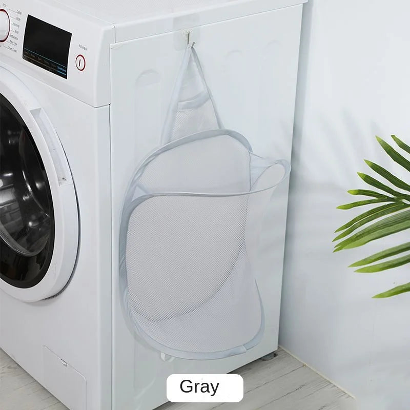 panier à linge pliable pour rangement pratique et gain de place - vue 6 sur 8