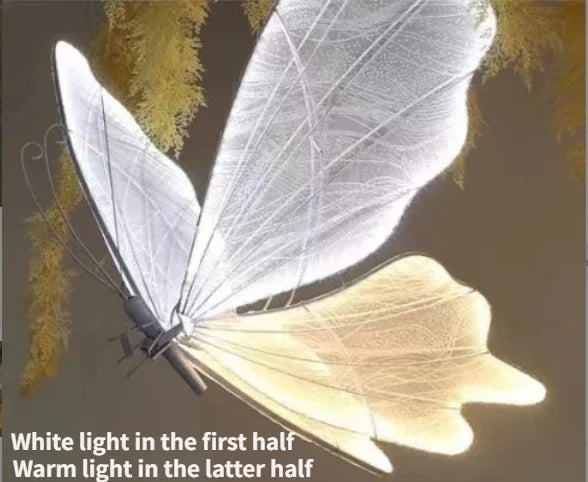 lampadaire à led en forme de papillon pour décorations festives et romantiques