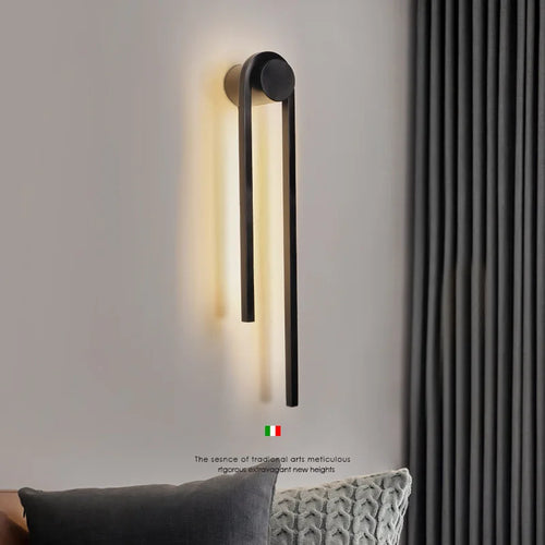 applique murale led en forme de u pour décoration nordique moderne - vue 2 sur 12