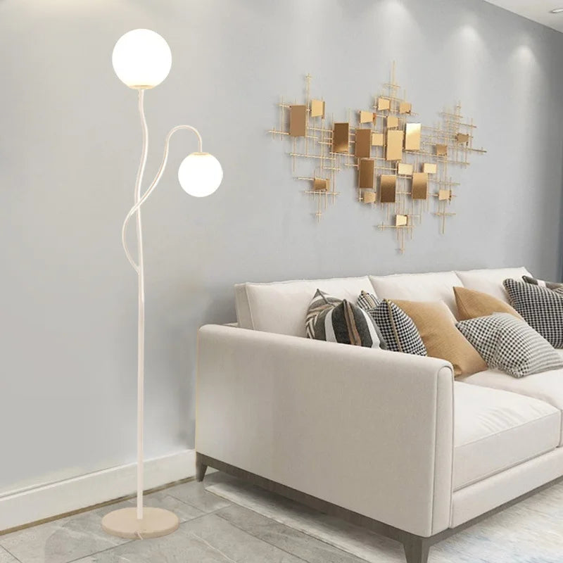 lampadaire led métal style nordique pour décoration intérieure - vue 6 sur 8
