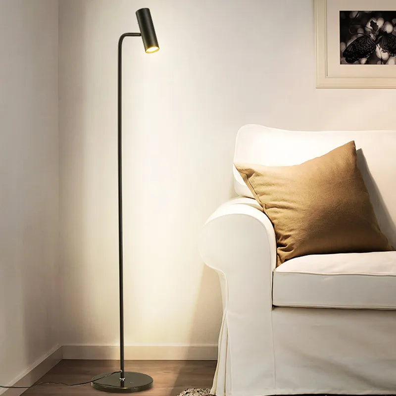 Lampadaire led spot sol minimaliste déco maison lecture - vue 3 sur 17