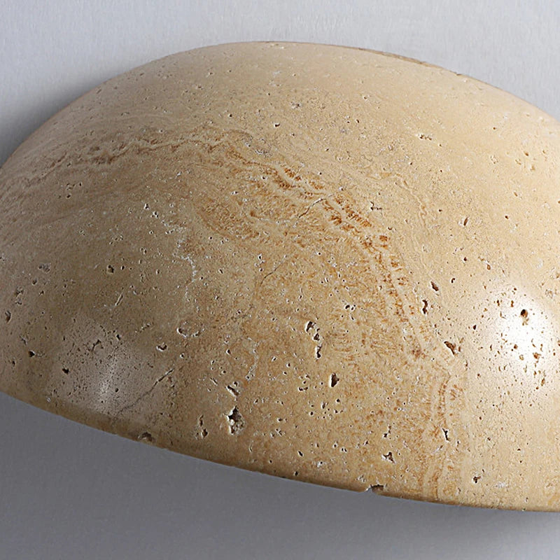 Applique murale moderne en pierre de grotte jaune naturelle Pure - vue 7 sur 6