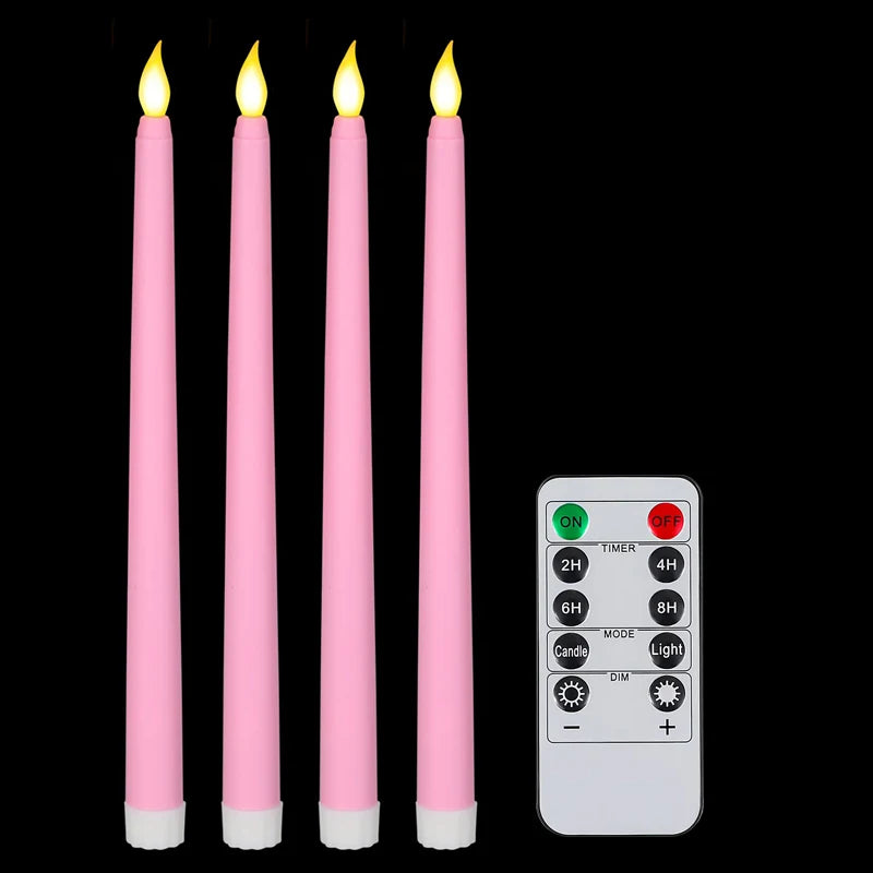 lot de 4 à 72 bougies LED scintillantes sans flamme avec télécommande - vue 9 sur 14