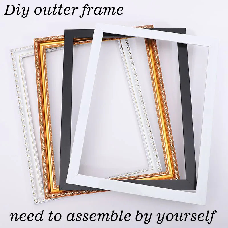 cadre personnalisé grand format style européen pour décoration murale - vue 3 sur 14