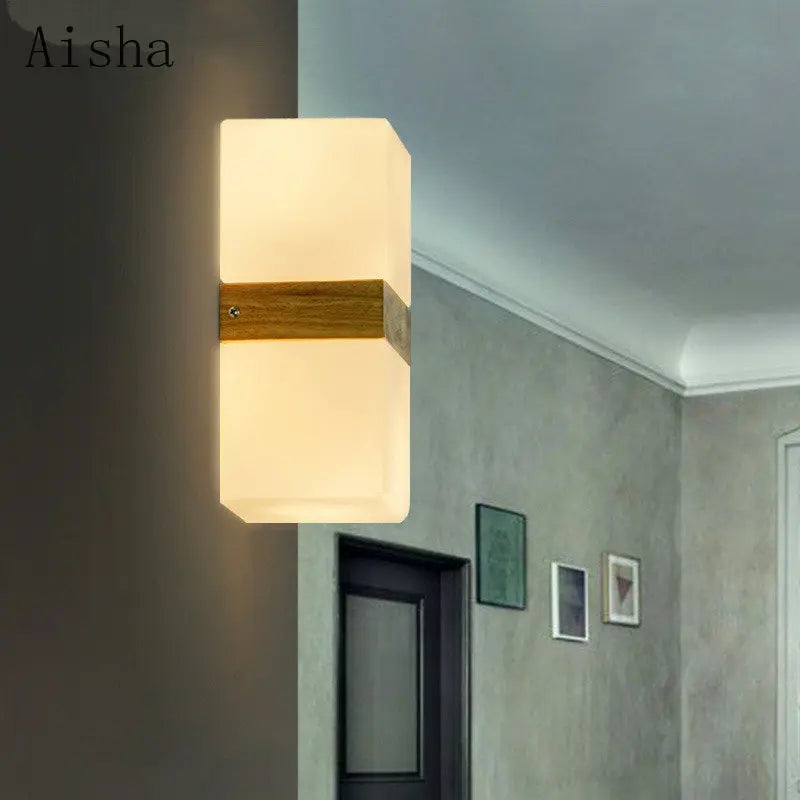 applique murale rétro en verre de sucre style japonais décoratif - vue 5 sur 10