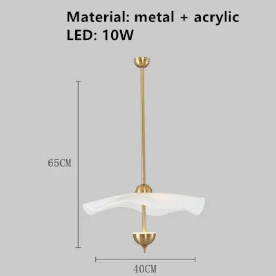 lustre créatif nordique en forme de lotus pour décoration intérieure - vue 8 sur 10