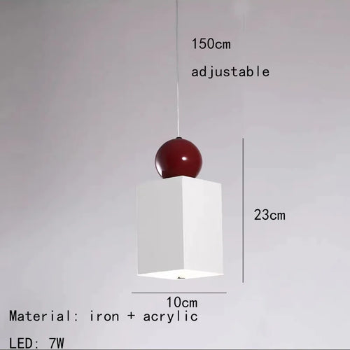 lampes suspendues nordiques réglables en fil métallique - vue 10 sur 24