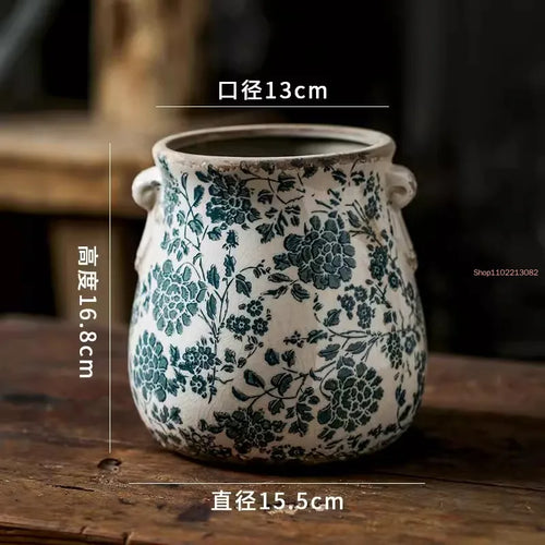 pots de fleurs en céramique rétro pour plantes et orchidées - vue 9 sur 9