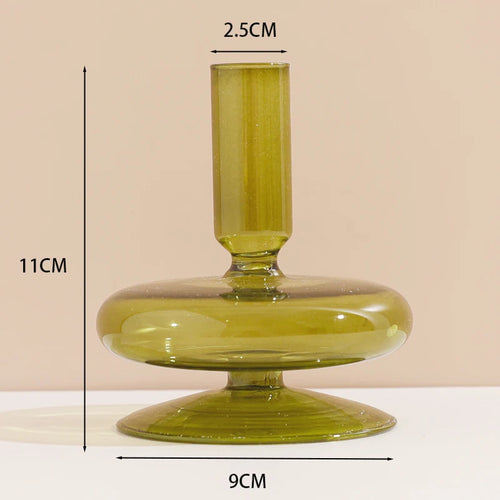 bougeoir en verre européen pour décoration et mariage - vue 30 sur 30