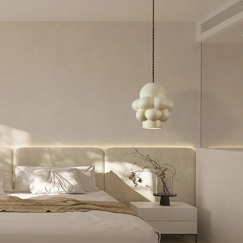 lustre led style wabi sabi nordique pour bar et restaurant - vue 6 sur 10