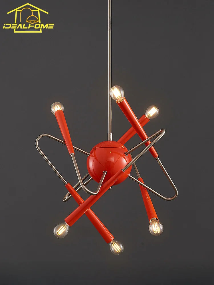 suspension décorative postmoderne style médiéval et bauhaus - vue 3 sur 6