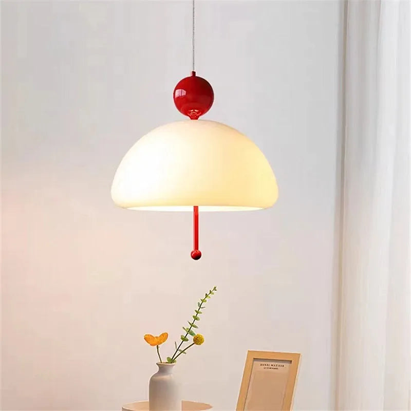 suspension bauhaus en verre blanc style médiéval pour intérieur élégant - vue 2 sur 11