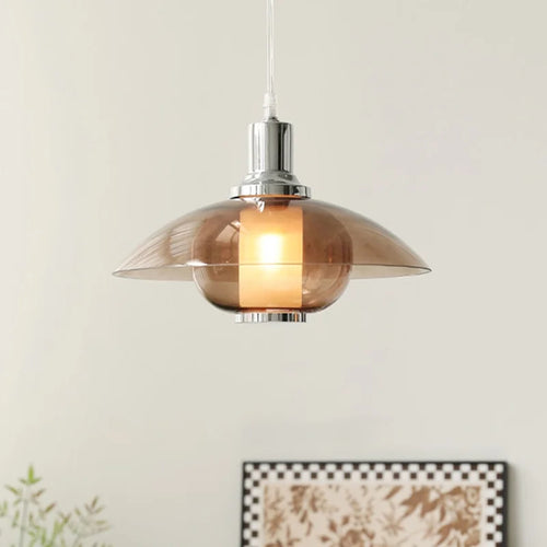 Suspension rétro en verre