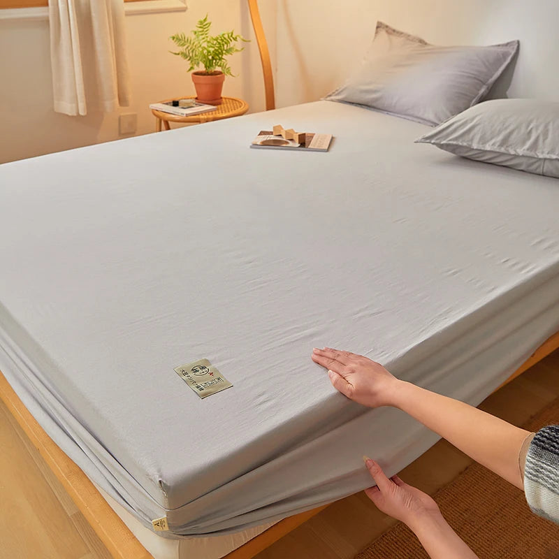 drap-housse en coton égyptien luxe doux et élastique