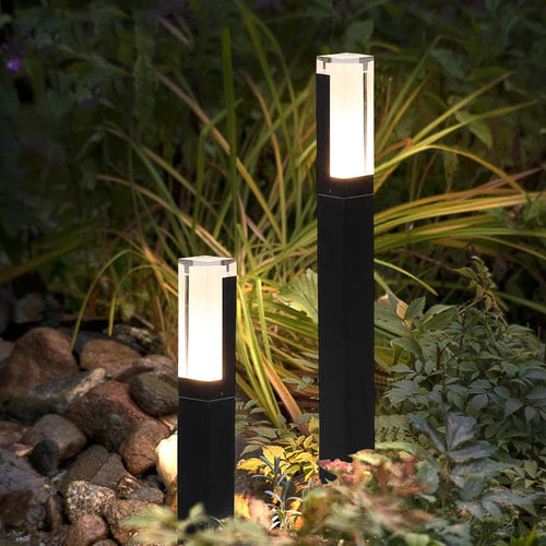 Lampe de pelouse avancée extérieure étanche IP65 LED pilier en aluminium chemin de jardin carré paysage pelouse lumières pilier lampe décor Villa
