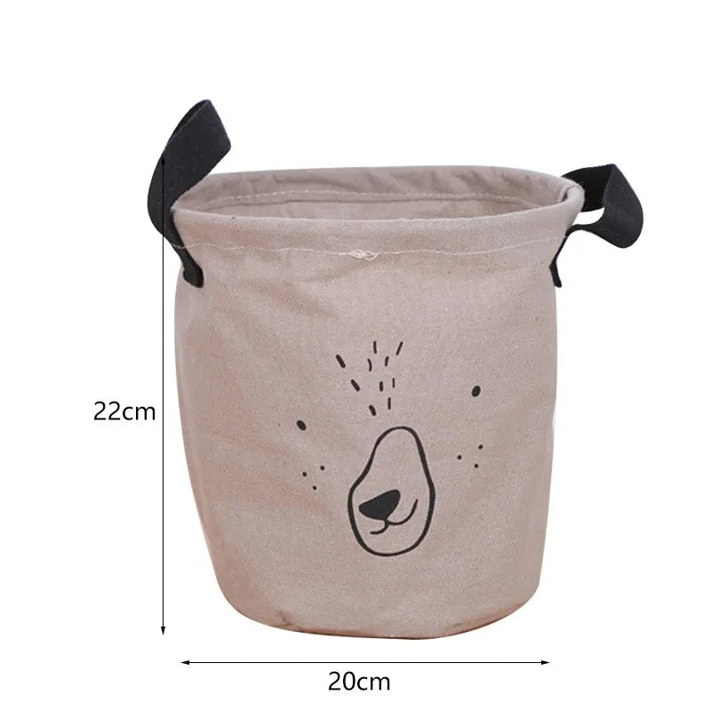 panier à linge imperméable en coton et lin pliable - vue 13 sur 16