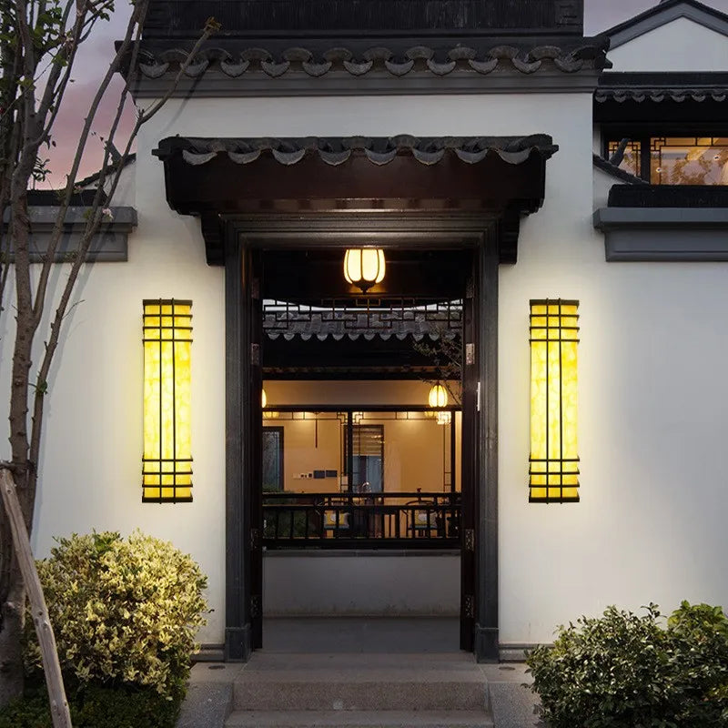 applique murale extérieure chinoise imperméable pour jardin décoratif - vue 4 sur 14