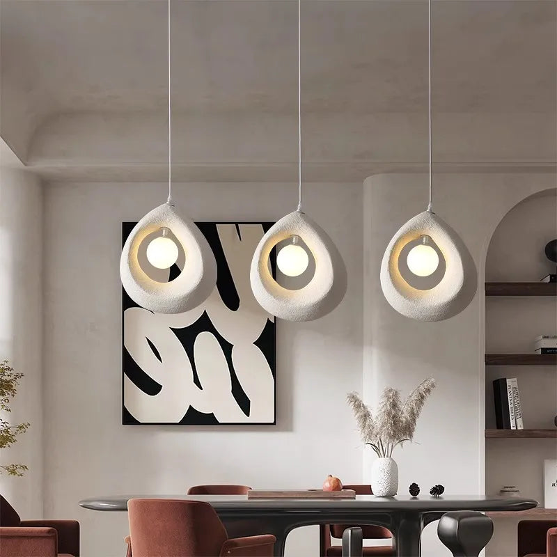Nordique Wabi Sabi suspension LED lumières salle à manger salon Bar Loft chambre minimalisme suspendre lampes décor à la maison éclairage intérieur lampe