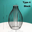vase en fer rétro avec verre décoration nordique moderne