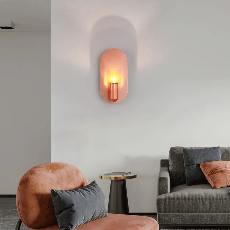 applique murale led minimaliste en aluminium luxueuse et créative - vue 4 sur 8