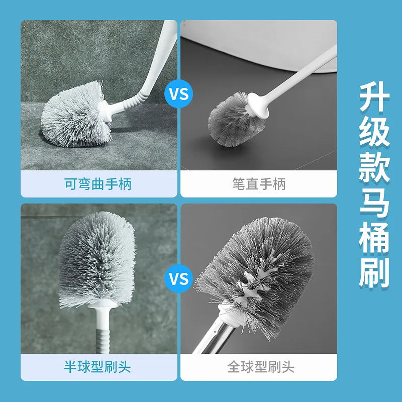 brosse de nettoyage pour toilettes avec support flexible - vue 8 sur 7
