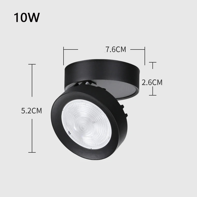 spot led pliable encastrable en aluminium pour maison ou bureau - vue 12 sur 12