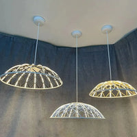 plafonnier moderne en corde tressée pour décoration intérieure