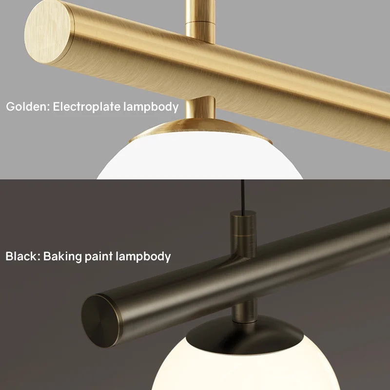 lustre moderne minimaliste suspension linéaire créative pour intérieur - vue 6 sur 15