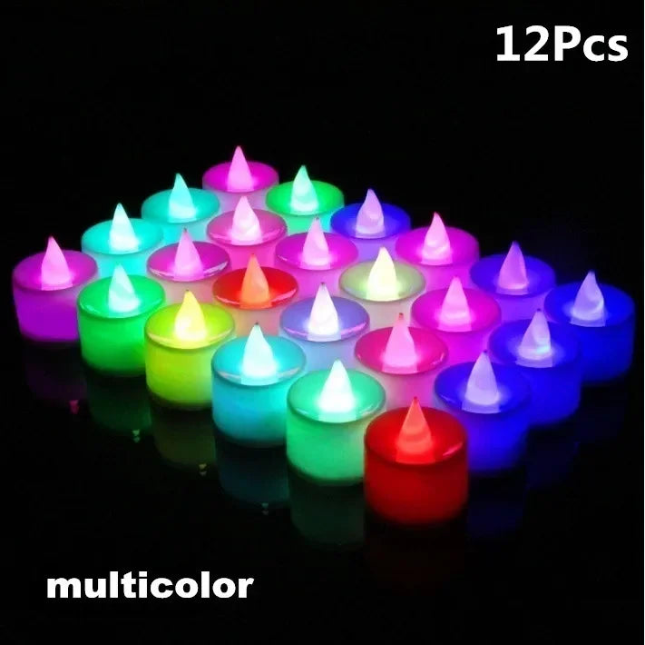 lot de bougies led sans flamme pour décorations de fête romantiques - vue 9 sur 15
