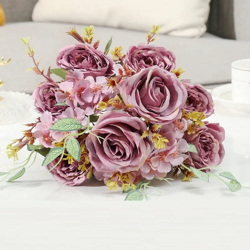 bouquet de fleurs artificielles pour décoration intérieure élégante - vue 7 sur 12