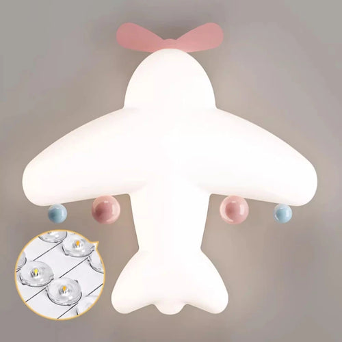 plafonnier mignon en forme d'avion pour enfant romantique et simple - vue 6 sur 8