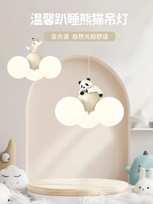 suspension moderne panda lune haut de gamme - vue 2 sur 12