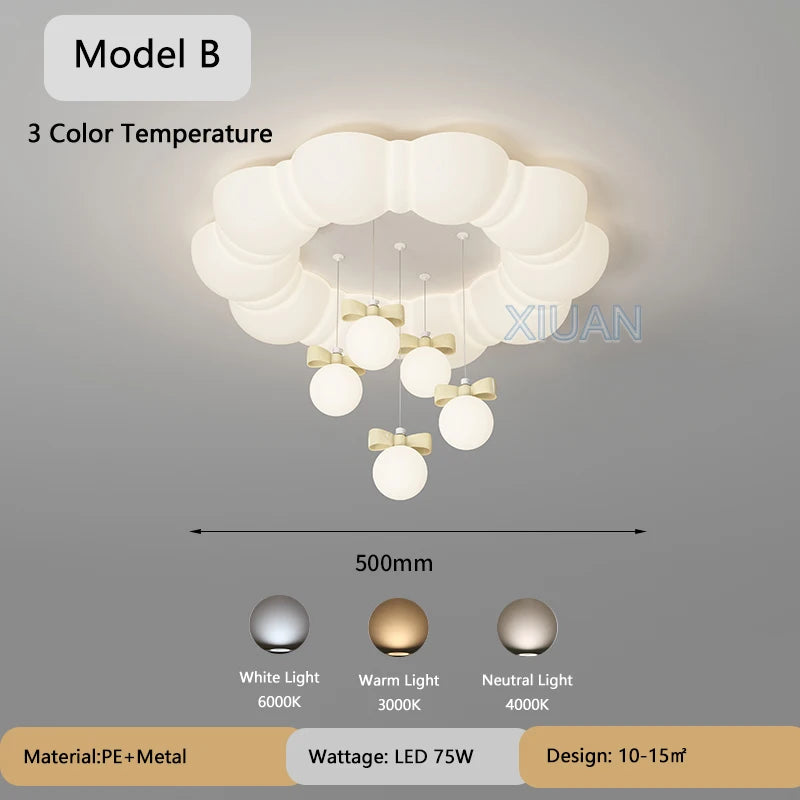 lustre suspendu créatif à bulles led pour enfants maternelle - vue 11 sur 13