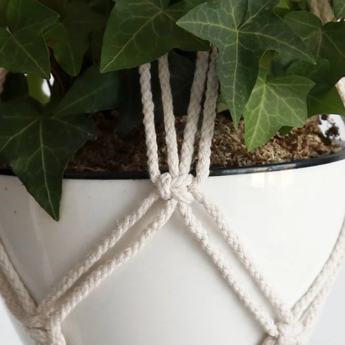 suspension en macramé pour plantes décoration intérieure et jardin - vue 2 sur 8