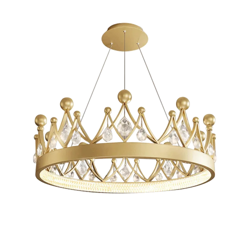 2024 Simple bedroom lamp children's room living room light luxury crown crystal chandelier  pendant lights  room decor
