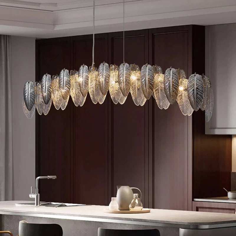 Lustre design arrondi à LED luxe