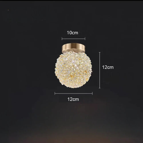suspension en cristal k9 forme de fleur design moderne et luxueux - vue 9 sur 10