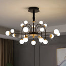 lustre moderne en boule de verre design nordique créatif luxe