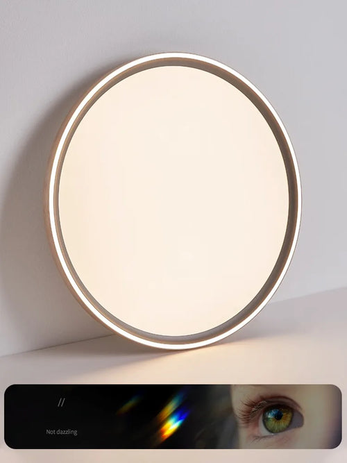 plafonnier circulaire led moderne ultra mince en aluminium et acrylique - vue 3 sur 8