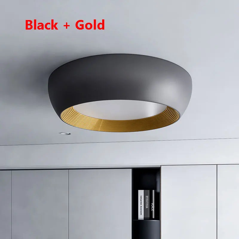 plafonnier italien minimaliste motif vortex design haut de gamme led moderne