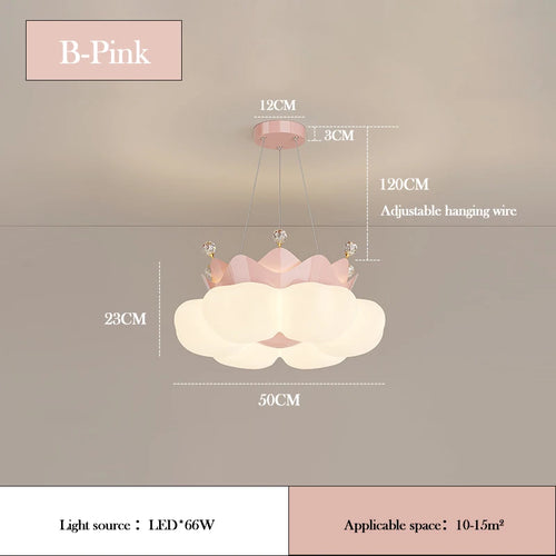 plafonnier romantique en forme de nuage pour chambre d'enfant - vue 13 sur 12