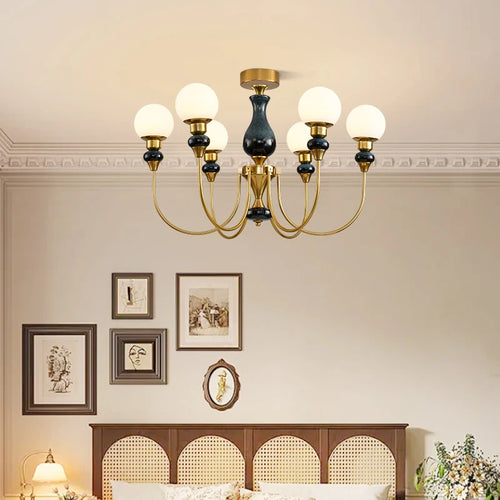 lustre nordique en verre pour un intérieur romantique et chaleureux - vue 7 sur 14